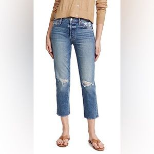 MOTHER Superior Jeans Trickster Ankle Crying on Holy Ground size 28